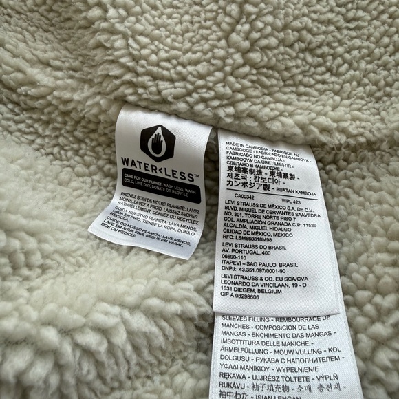 Levi's Mens 16365 0110 Sherpa Denim Trucker Jacket - Picture 10 of 14